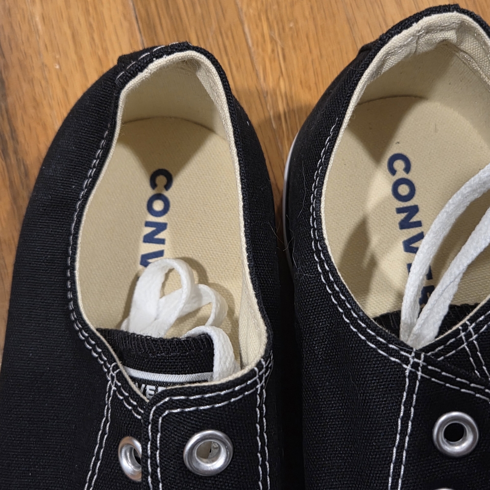 Converse Classic Black Canvas Shoes - Picture 9 of 11